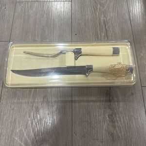 VINTAGE Carvel Hall Stainless Steel Carving Set in‎ Original Box NEW